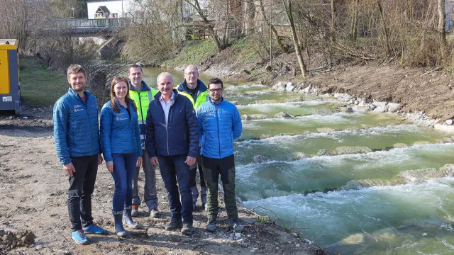 Organismenaufstieg an der Laudach in Vorchdorf fertiggestellt