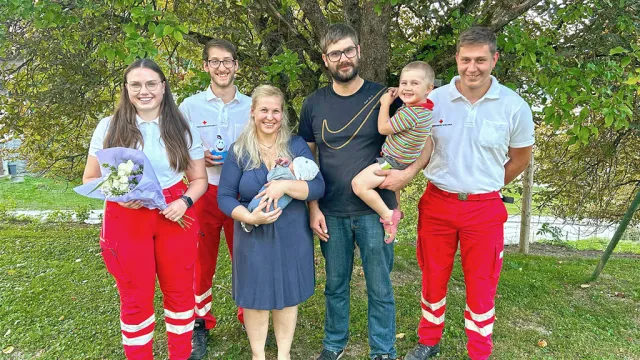 Rotes Kreuz Vorchdorf leistete Geburtshilfe am 15. August 2025