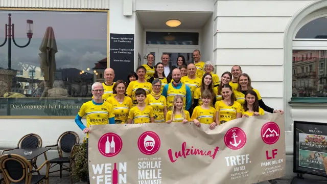 Frühstück beim Hauptsponsor Brandl in Gmunden 