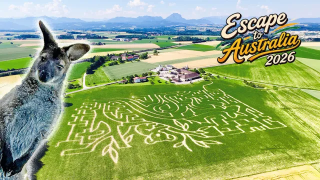 Escape to Australia - Wirt / Edt Vorchdorf Maislabyrinth