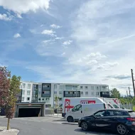 Nach 3,5 Jahren Bauzeit ziehen die Bewohner ein in die neue Wohnanlage Bahnhofstraße 49