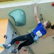 Sophie Kessler sorgte bei den Damen mit dem einzigen Top der Finalroute für Jubel.