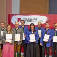 Vorchdorfer Blasmusiker in Bad Ischl geehrt 