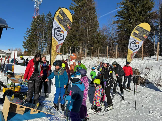 Union Schiclub Vorchdorf bei der 1. Kinderolympiade am Kasberg