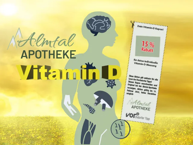 Vitamin D-Test in der Almtal Apotheke Vorchdorf Vitamin D-Test in der Almtal Apotheke Vorchdorf