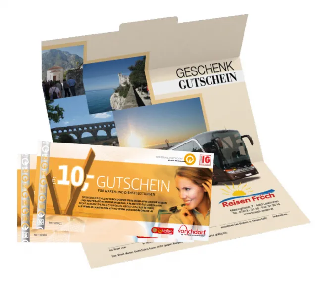 Gutschein Werbering Vorchdorf - Fröch Reisen Gutschein Werbering Vorchdorf - Fröch Reisen