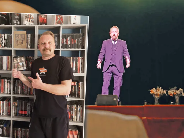Markus Aitzetmüller vor der bayerischer Filmkamera Brandl Pictures Markus Aitzetmüller vor der bayerischer Filmkamera Brandl Pictures