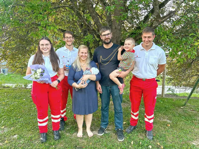 Rotes Kreuz Vorchdorf leistete Geburtshilfe am 15. August 2025