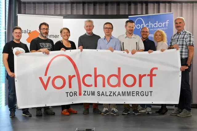 Präsentation neues Vorchdorf-Logo - Tor zum Salzkammergut